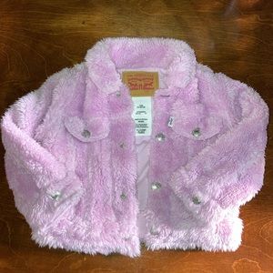 Levi’s 12M Sherpa Trucker Jacket in Pink